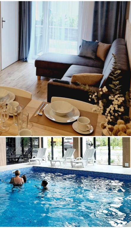 PBA Stockholm - basen kryty, parter, taras, parking - B&B Pobierowo