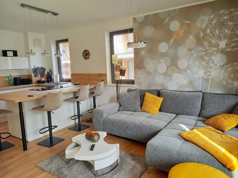 Villa Carlota Whg 12 "Pusteblume" mit Terrasse - B&B Ostseebad Baabe