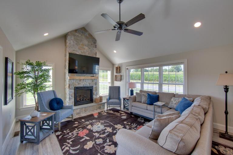 Patio & Yard: Newly Built Retreat in Ronks! - B&B Ronks