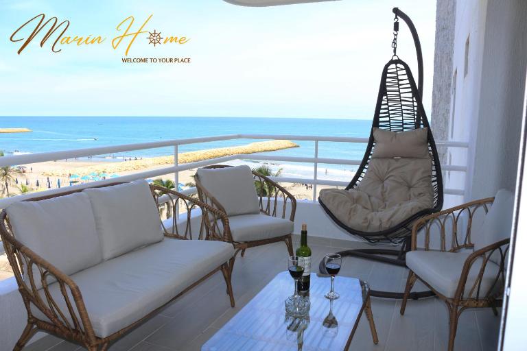 2BR Oceanfront Apartment - Direct Beach Access - Modern and Spacious - 6th Floor - Ferienwohnung Cartagena
