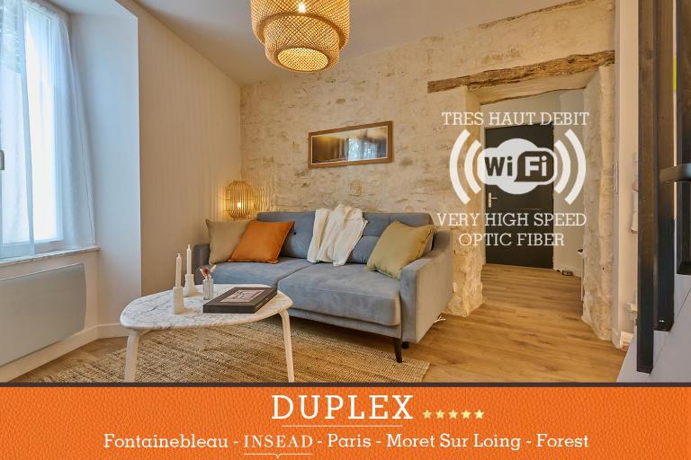 Appartement standing à 7min de Fontainebleau centre, 3min de Moret-sur-Loing et 45min de Paris (1min à pied de la gare) - B&B Veneux-les-Sablons