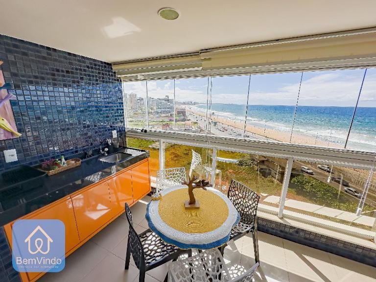 Apartamento com Incrível Vista Mar em Armação - B&B Salvador