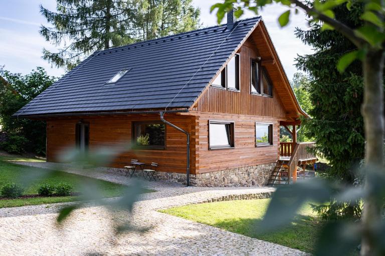 Moderní šumavská roubenka s výhledem na Boubín - B&B Vimperk
