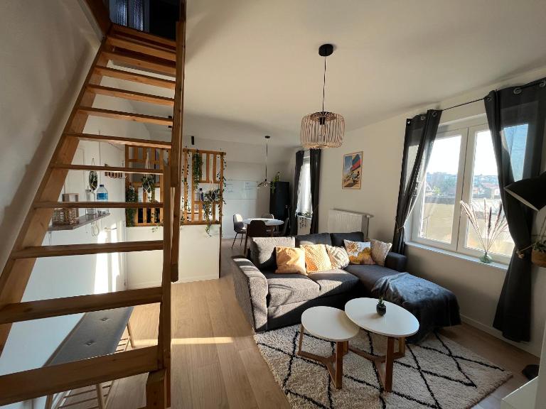 Duplex avec parking à 100m de la mer - Chambres d'hôtes La Panne