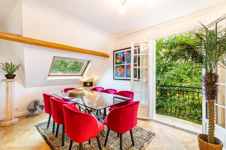 Stylish Modern Apartement - Art, Design, Garden, Villa des Ammonites - Bed and Breakfast Meudon