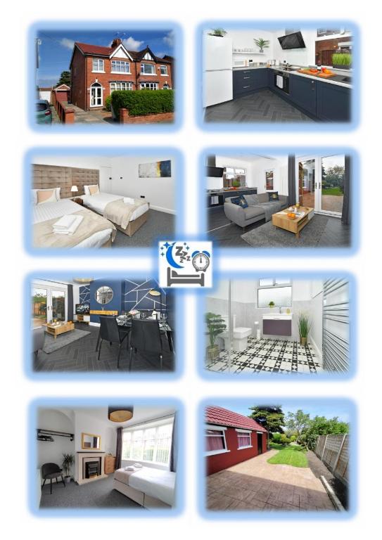 Moonlight House - sleeps 7, driveway, garden - Bed and Breakfast Crewe