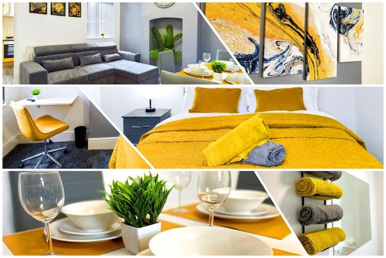 Cliff House By RMR Accommodations - NEW - Sleeps 8 - Modern - Parking - Bed and Breakfast Stoke-on-Trent