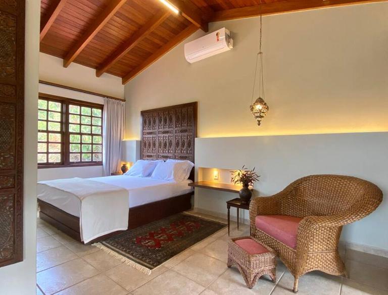 Casal no centro, piscina aquecida, banheira, sauna - Ferienwohnung Pirenópolis