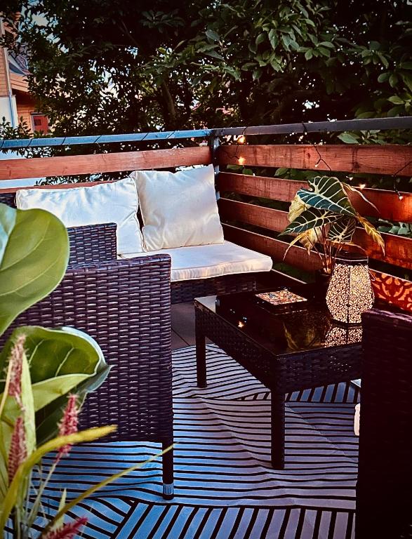 Schöne Terrassenwohnung zwischen Giessen und Marburg - Ferienwohnung Staufenberg