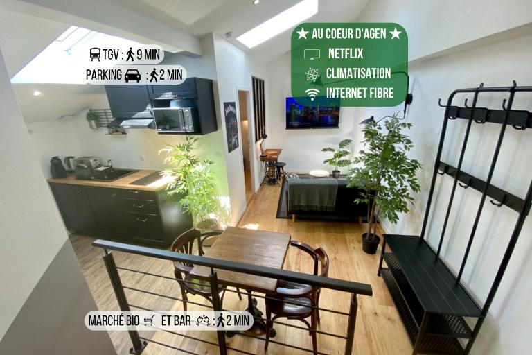 Le Bistrot - Au Coeur d'Agen - Self Checkin - Wifi - Netflix - Smart TV - Luqs fr - Ferienwohnung Agen