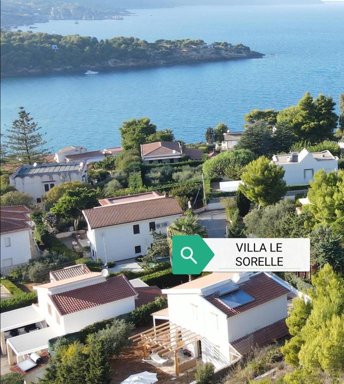 LE SORELLE Sea front -villa whit private pool - B&B Scopello