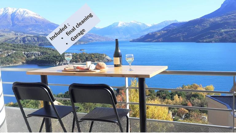Vaste appartement 3 chambres - Vue exceptionnelle - B&B Chorges