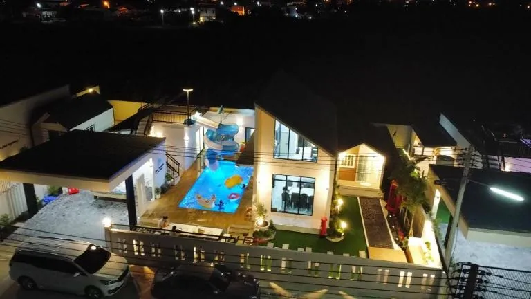 บ้านพักพูลวิลล่า love paradise ชะอำ - Chambres d'hôtes Ban Huai Suea