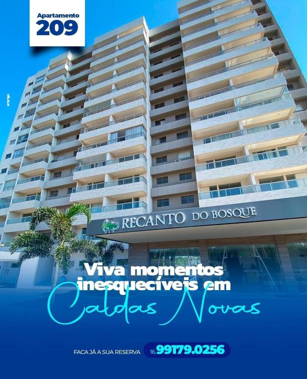 CALDAS NOVAS - RECANTO DO BOSQUE Flat Service AP209 - Chambres d'hôtes Caldas Novas