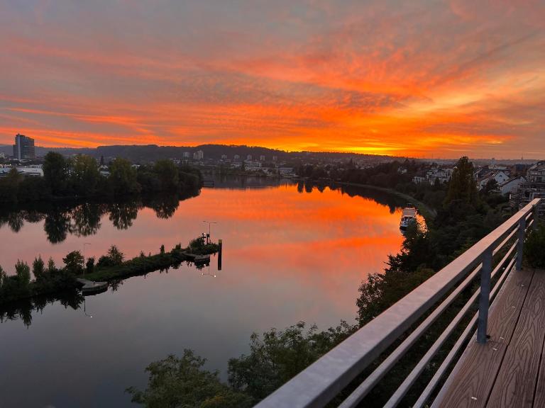 Penthouse Wohnung mit schönem Moselblick in Metternich - B&B Coblenza