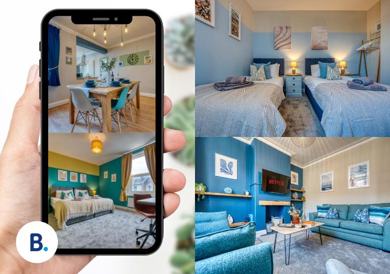 2-Bedroom Modern, Stunning & Stylish Contractor House, Sleeps 4, Prime Portsmouth Location with Free Parking Permit - by Blue Puffin Stays - B&B Portsmouth