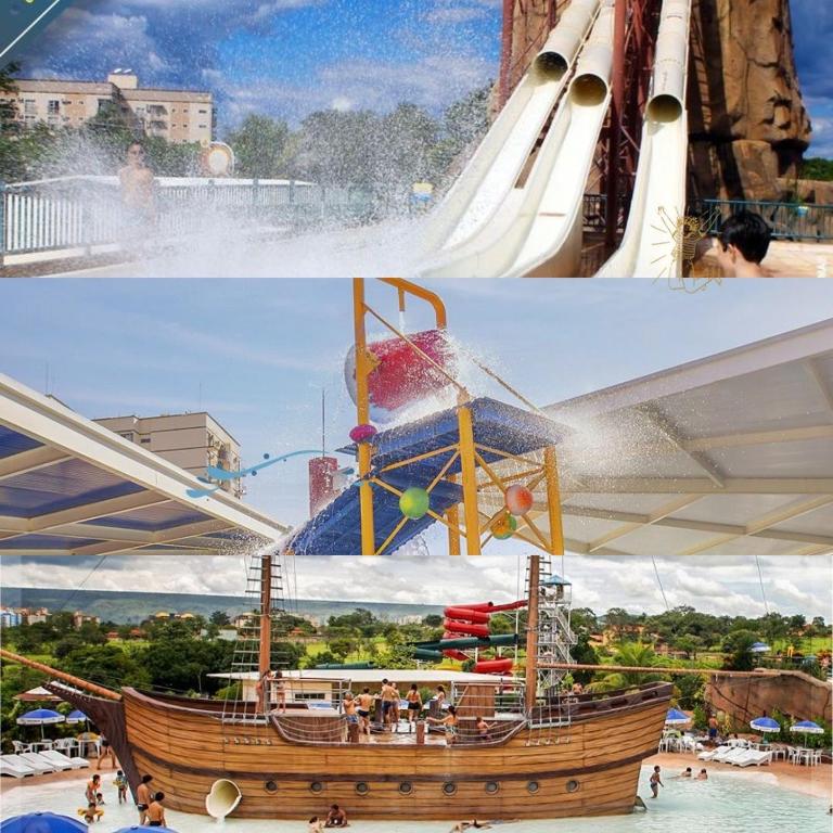Piazza DiRoma Acqua Park- Parque aquático grátis - Chambres d'hôtes Caldas Novas