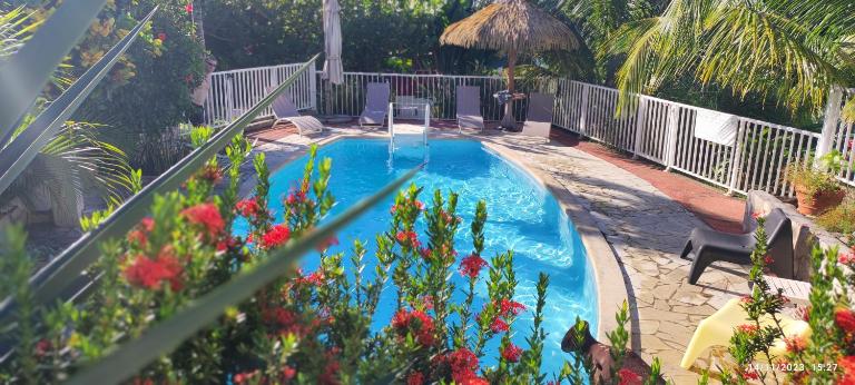 TI SOLEY Bungalow tropical avec piscine, terrasse, clim à Bouillante - B&B Village