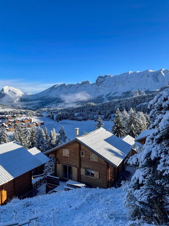 La joue du loup Bord des pistes - Chalet en bois de charme pour 10 personnes - B&B Le Dévoluy