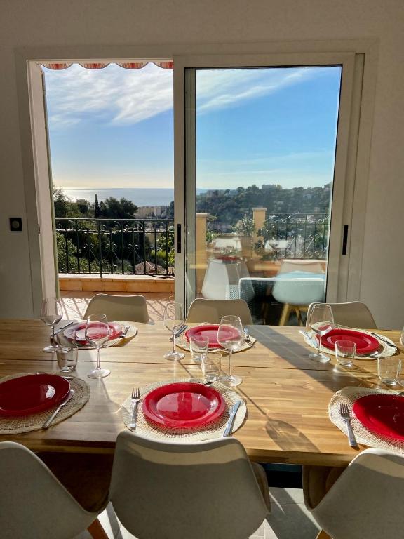 Villa panoramique vue mer et jardin-6 personnes-Menton - B&B Mentone