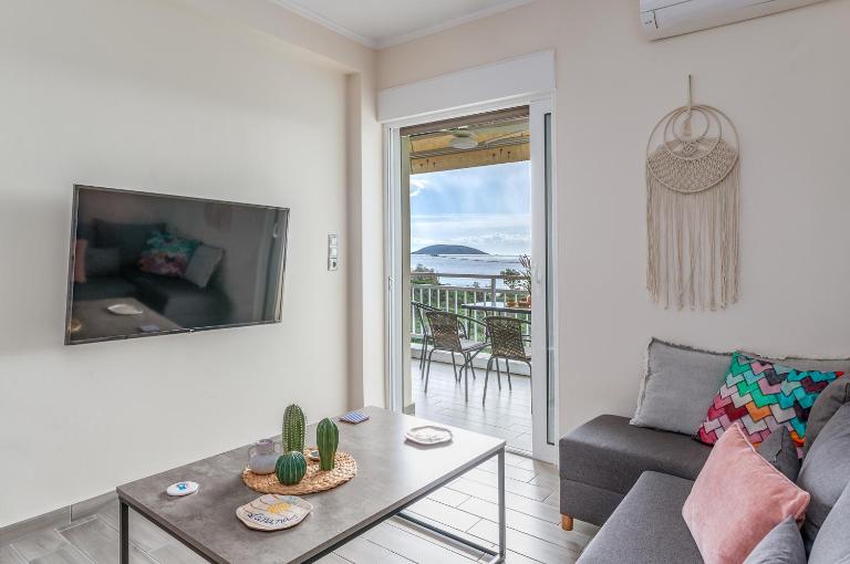 Fantastic sea view one-bedroom apartment - Lagonissi - Ferienwohnung Lagonísi