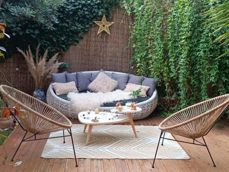 Appartement REZ DE JARDIN avec JACCUZZI entre la MER et Montpellier 10mn - Ferienwohnung Lattes