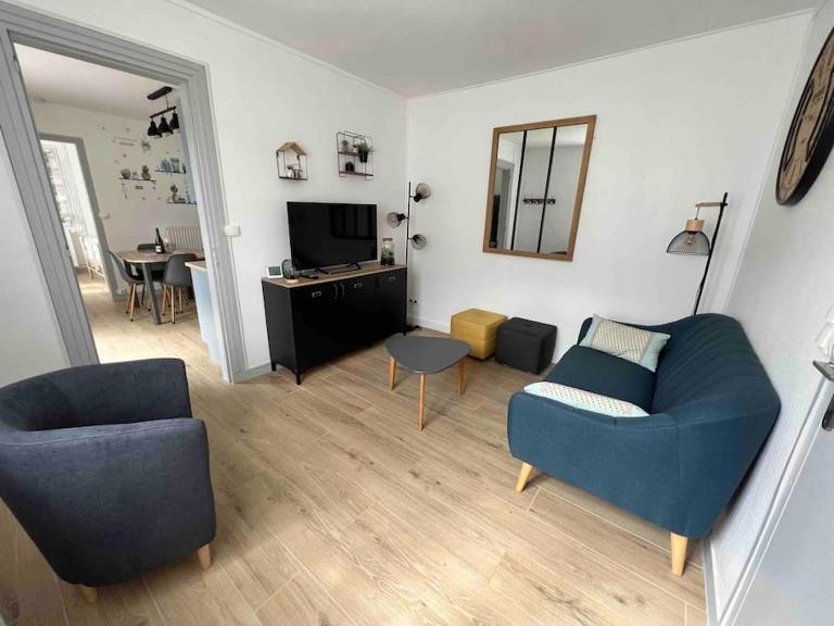 La Maison Sable - Chaleureuse Familiale avec Jardin-300m de la plage - Bed and Breakfast Ouistreham