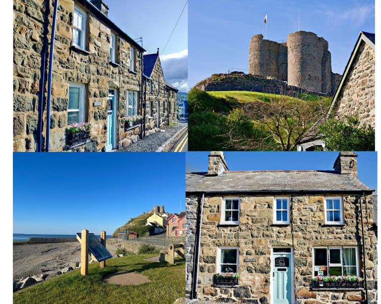 Porthyraur castle view, beach, parking,EV point Pet friendly - Ferienwohnung Criccieth