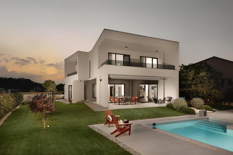 Villa Zen near Medulin for 8 people with wellness & sea view - only 1 km from beach - B&B Vintijan