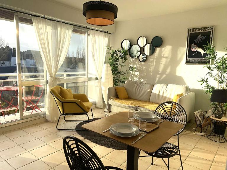 Appartement cosy à Bénodet, 4 pers, plage à 260m, parking privé - FR-1-481-151 - Bed and Breakfast Bénodet