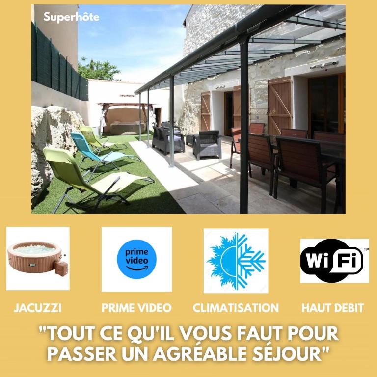 Belle maison de village sur theziers - B&B Théziers
