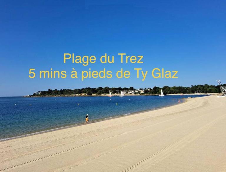 TY GLAZ : la plage à 400 m, maison de charme - B&B Bénodet