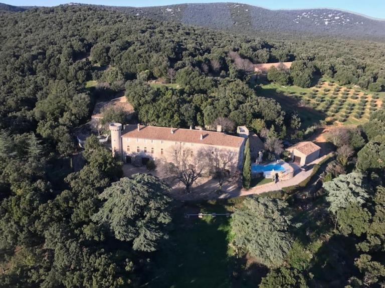 Appart 4 chambres dans château - B&B Viols-le-Fort