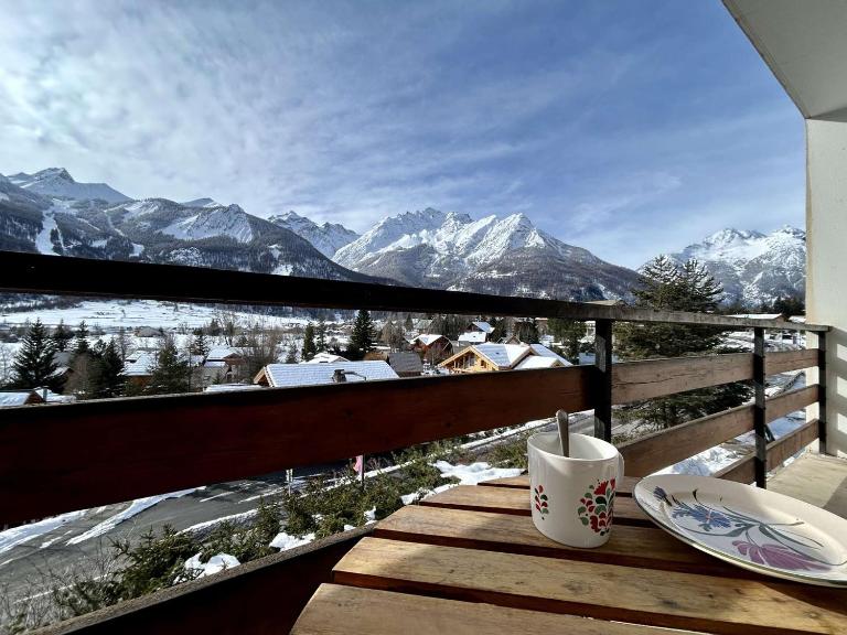 Studio cabine 4 pers avec balcon, près commerces et navette gratuite - FR-1-330F-230 - Ferienwohnung Le Monêtier-les-Bains