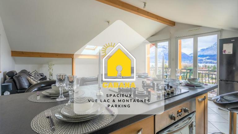 Cabana & Panorama Lac Annecy -Parking & Terrasse - B&B Sevrier