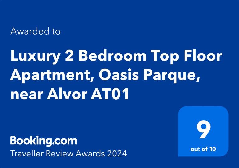 2 Bedroom Top Floor Apartment, Oasis Parque, near Alvor AT01 - Bed and Breakfast Portimão