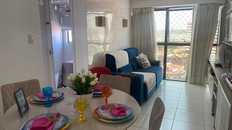 Aconchegante Apt na Praia de Pajuçara !Gales 907 com piscina na cobertura e vaga de garagem - Gales de Pajuçara 907-Wifi 500 mg-Pertinho de Tudo - B&B Maceió