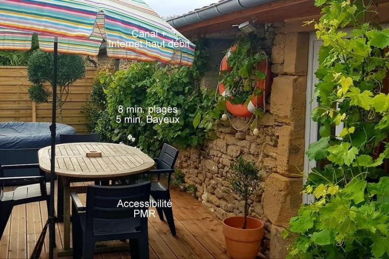 L'Ancre du Bessin - Proximité Bayeux et plages du débarquement - D-DAY - Spa en option - Accessible PMR - Ferienwohnung Saint-Vigor-le-Grand
