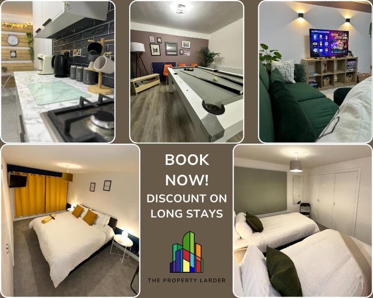 Harrys Home - Contractors & Business professionals - 2 Parking spaces - 4 Large Bedrooms & 2 Bathrooms - Pool table - Table Tennis - Darts - Games console - near NEC - Chambres d'hôtes Wyken