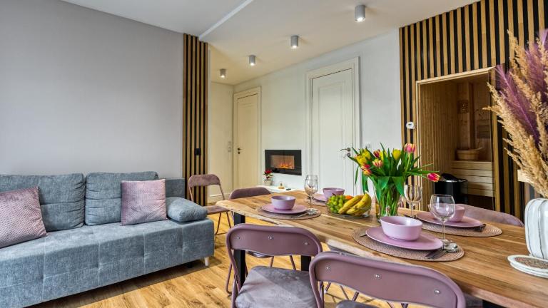 Apartament Przytulny z prywatną Sauną - 5D Apartamenty - B&B Świeradów-Zdrój