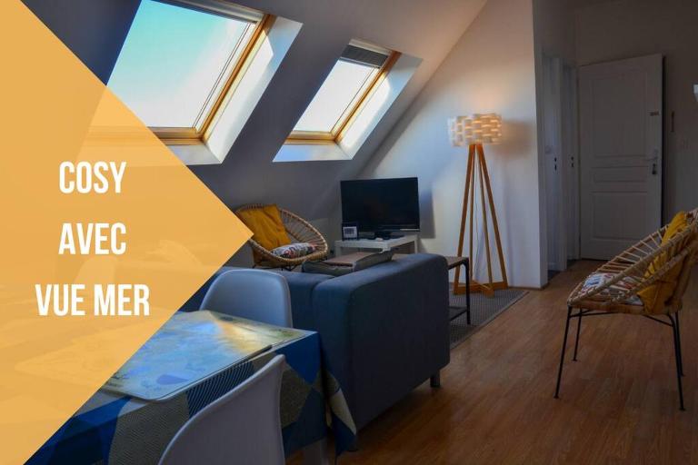 Camelia; Beau logement lumineux, avec vue sur mer - B&B Wimereux