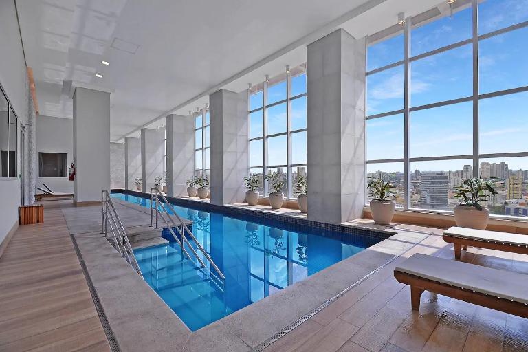 Piscina aquecida Vista Romântica Estacionamento - Ferienwohnung Osasco