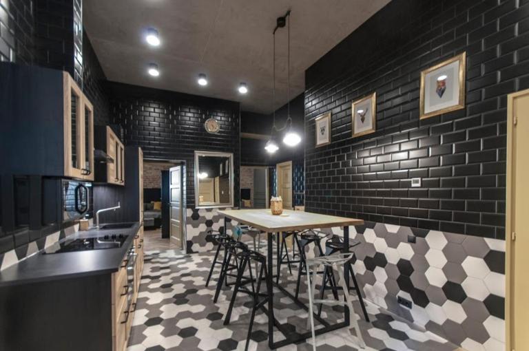 Geometric Luxury Apartment in the center with 3BR - Bed and Breakfast Boedapest