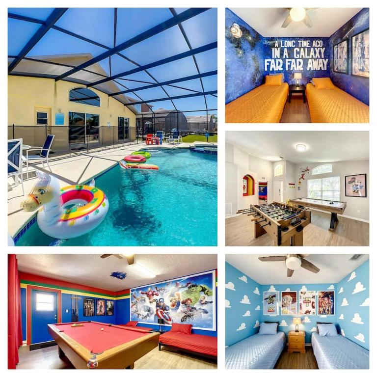 Resort Single Level POOL SPA Home Disney - Bed and Breakfast Kissimmee