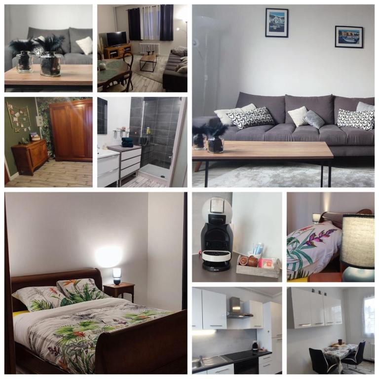 Appartement 4 personnes, 2 ch, parking gratuit et facile - Chambres d'hôtes Montceau-les-Mines