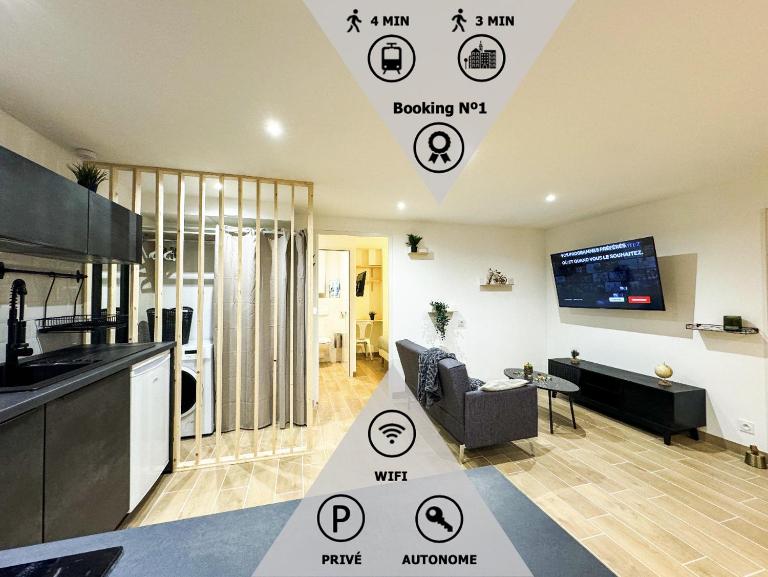 *NEW*_ L'Industriel Chic au cœur de Ville _ - Chambres d'hôtes Guingamp