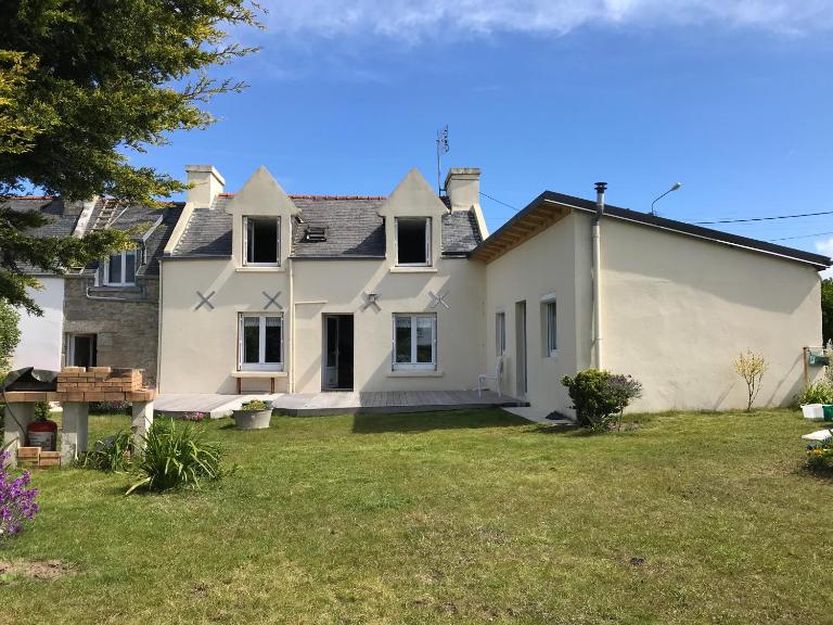 Maison bretonne traditionnelle en bord de Mer - Ferienwohnung Plouguerneau