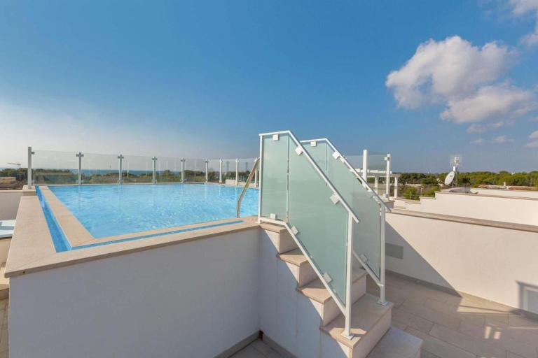 Piscina Panoramica Vista Mare Residence Valentina int 6 - B&B Santa Maria al Bagno