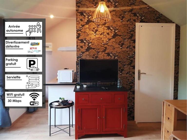 Japan House : studio en bois Zen - Wifi - Parking gratuit - B&B Angoulême