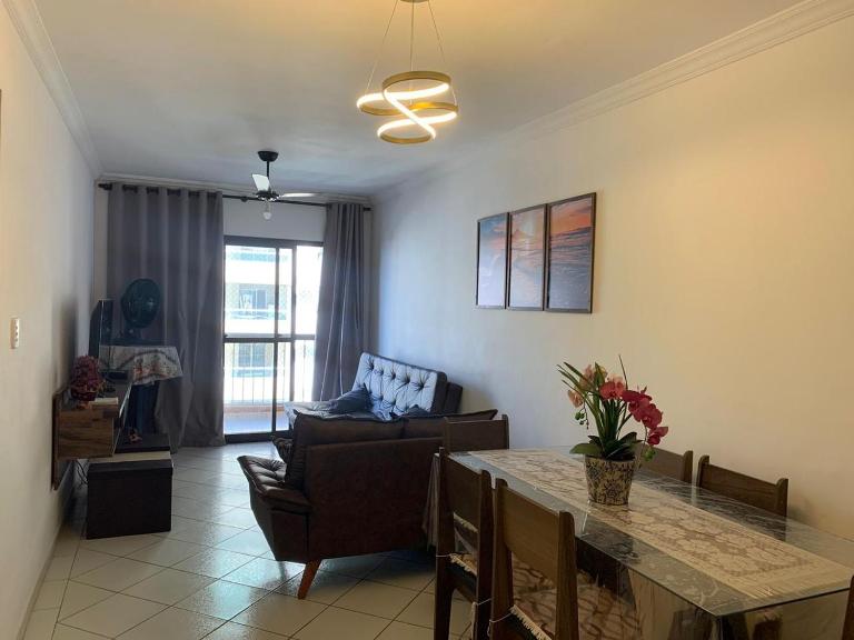 Apto com Varanda e Churrasqueira - 30 m da Praia - B&B Praia Grande